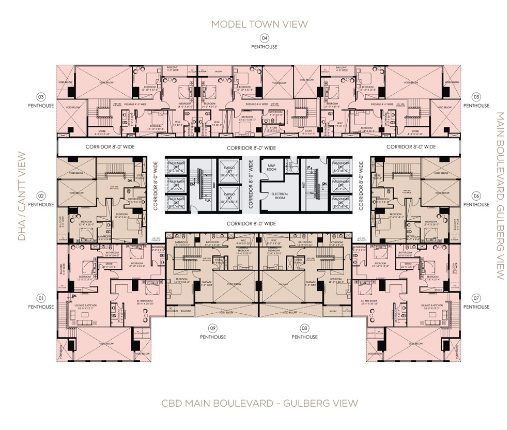 29th and 31st Floor Plan